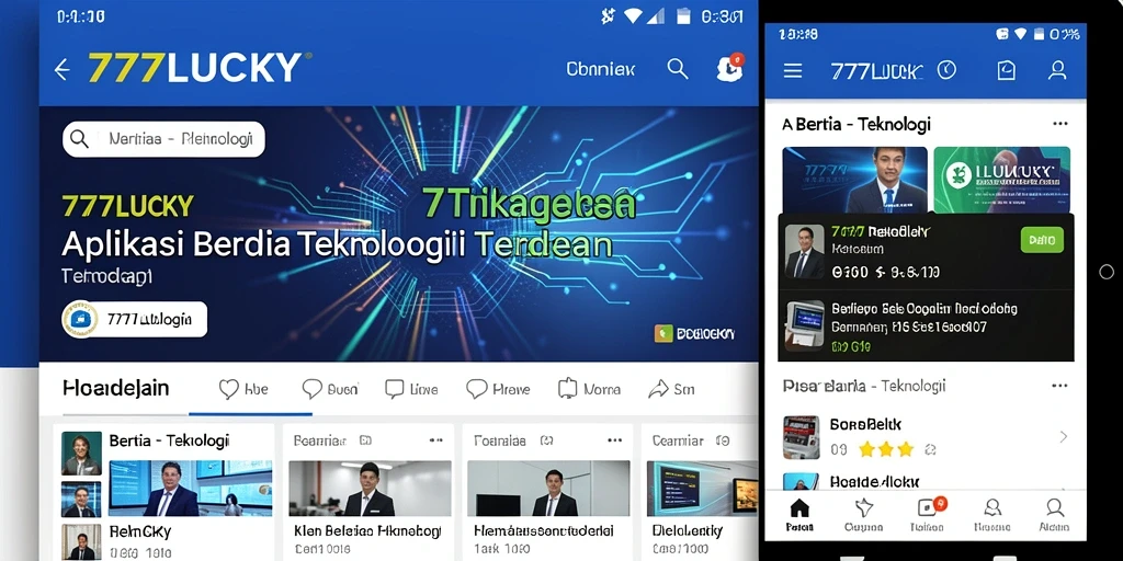 Tampilan antarmuka aplikasi 777LUCKY yang menarik dan informatif.