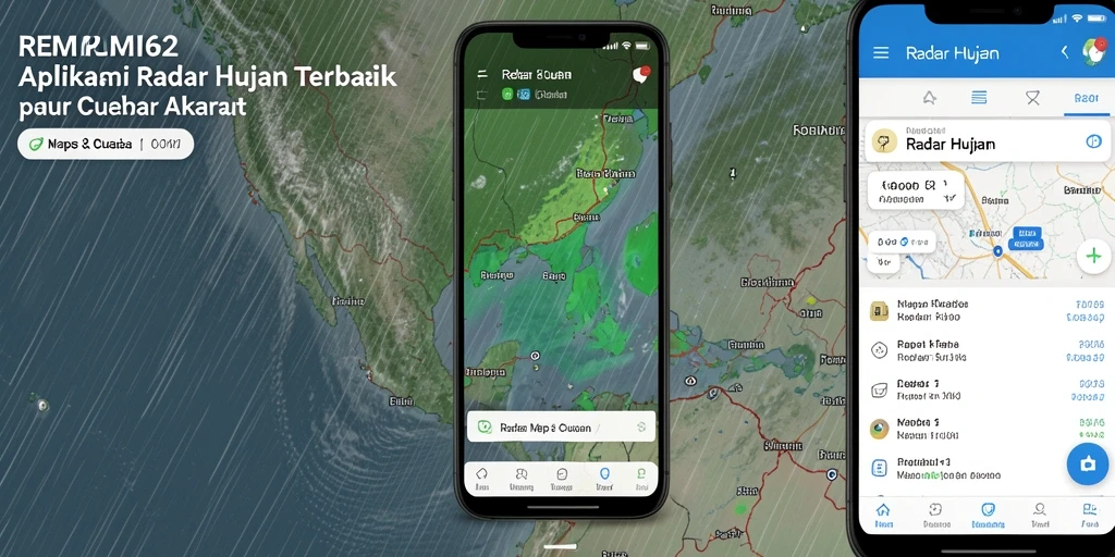 Tampilan antarmuka REMI62 dengan fungsi Radar Hujan yang intuitif.
